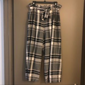 Plaid Linen Pants from Anthropologie